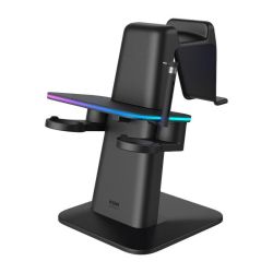  KiwiDesign RGB fggleges llvny Meta Officially Co-Branded Kiwi Design QC03 a Meta Quest 3/Quest 2/Quest PRO-hoz Meta Quest 3/Quest 2/Quest PRO Fekete
