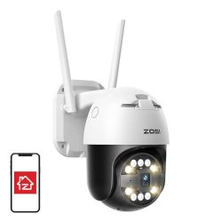  ZOSI IP Outdoor Camera ZOSI C296 WiFi Pan Tilt 5MP IP66 with 32GB microSD card
