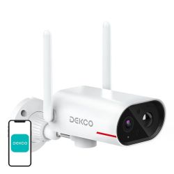  DEKCO IP Outdoor WiFi camera with solar panel DEKCO DC8L 3MP