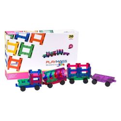  Playmags Playmags 3D mgneses vonat blokkok 155 20 darabos kszlet