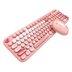  MOFII MOFII Lovely 2.4G vezetk nlkli billentyzet + egr szett (rzsaszn)