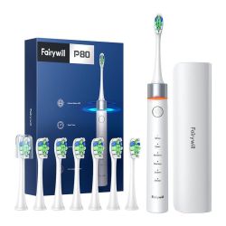  FairyWill FairyWill FW-P80 szonikus fogkefe hegyes fogkefe kszlettel s tokkal (fehr)