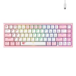  Havit Havit KB874L RGB mechanikus jtk billentyzet (rzsaszn s fehr)
