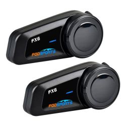  Fodsports Fodsports FX6 motorkerkpr intercom kt darabos csomag (fekete)