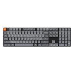  Keychron Keychron K5 Max LED vezetk nlkli mechanikus billentyzet, alacsony profil, barna kapcsol (fekete) [K5M-A3].