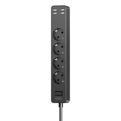  XO XO WL10 4USB 1.8m-es hlzati szalag (fekete)