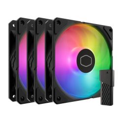  CoolerMaster Cooler Master SickleFlow Edge 120 ARGB 3 az 1-ben ventiltor (fekete)