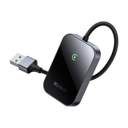  Mcdodo CarPlay vezetk nlkli adapter USB kbellel McDodo CA-7210 fekete